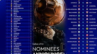 CHAMPIONS LEAGUE FIRST FIXTURES AND BALLON DOR DATE COMFIRMED AND UPDATES [upl. by Muraida]