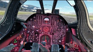 Вылет на F105D Thunderchief в VR шлеме в War Thunder СБ режим [upl. by Pavla251]