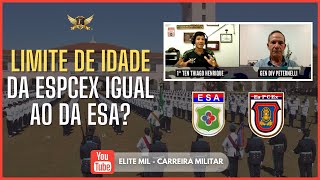 Seria possível aumentar o limite de idade da EsPCEX e igualálo ao da ESA [upl. by Wilkins559]