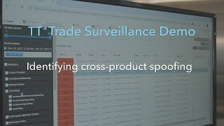 TT® Trade Surveillance Demo Identifying crossproduct spoofing [upl. by Lavinia]