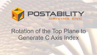 Rotation of the TOP Toolplane for CAxis Rotation [upl. by Zitella]