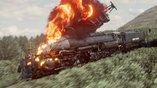 No 4014 Big Boy Train Crash Animation Short Film [upl. by Aryk]