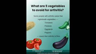 What Are 5 Vegetables to Avoid for Arthritis [upl. by Trilby114]