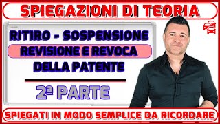 REVISIONE E REVOCA DELLA PATENTE  DA CONOSCERE ASSOLUTAMENTE PER SUPERARE L’ESAME TEORICO [upl. by Nnylyrehc]