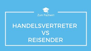 Handelsvertreter vs Reisender  Unterschiede amp Rechnung Häufige Prüfungsaufgaben [upl. by Middendorf]