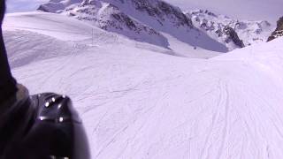 Punta Bagna VALFREJUS piste quotlacquot bleue 2 [upl. by Lajib]