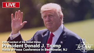 LIVE REPLAY President Trump Holds a Press Conference in Bedminster NJ  81524 [upl. by Gerhan]