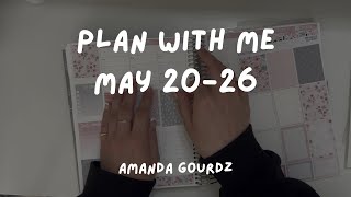 Plan With Me  May 2026  Erin Condren Hourly  PlannerKate [upl. by Mongeau833]