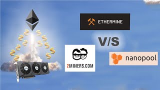 DragRace Ethermine VS 2Miners VS NanoPool  Ethereum [upl. by Egres61]