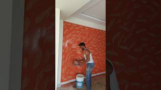 Asian paints royale Play colour wash all texture design for golden colour [upl. by Oiluarb]