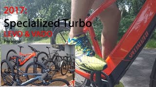 Preview 2017  Specialized Turbo LEVO amp VADO Pedelecs [upl. by Ytinav]