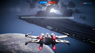 Star Wars Battlefront 2 Starfighter Assault Gameplay No Commentary [upl. by Adnylam761]