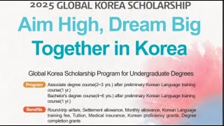 2025 GLOBAL KOREA SCHOLARSHIP APPLICATION GUIDELINES EXPLAINED GKSU [upl. by Budding473]