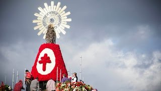 Ofrenda de flores a la Virgen del Pilar Zaragoza 2014 [upl. by Harshman]