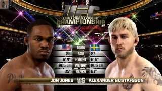 EA Sports UFC PS4  Jon Jones vs Alexander Gustafsson [upl. by Yerbua]