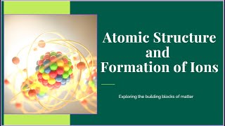 GCSE Chemistry  Atomic Structure amp Formation of Ions [upl. by Rez735]