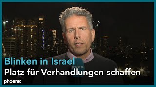 ZDFKorrespondent Michael Bewerunge zum Besuch von USAußenminister Antony Blinken in Israel [upl. by Ermey]