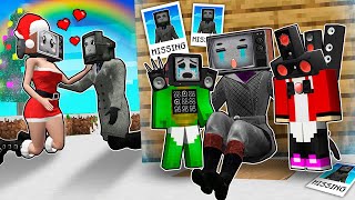 TV DAD CHEATED on TV MOM with TV WOMAN SANTA JJ and MIKEY have only mom left in Minecraft  Maizen [upl. by Ainnat]