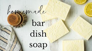 Homemade Bar Dish Soap a Zero Waste Kitchen Project [upl. by Hose]