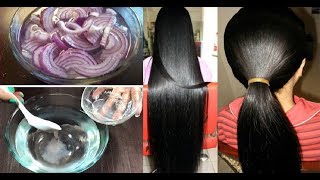 How to Grow Long amp Thick Hair with Onions  Worlds Best Remedy for Hair Growth [upl. by Neggem162]