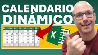 ✅ CALENDARIO DINÁMICO EN excel [upl. by Moonier]