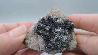 Pyrolusite from Germany – miniature [upl. by Amisoc]