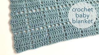 Crochet baby blanket  how to crochet [upl. by Imar]