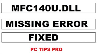 How to Fix mfc140udll Missing Error [upl. by Asiaj]