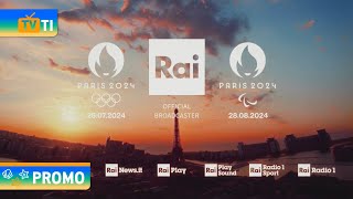 Promo Olimpiadi  Paralimpiadi estive  Paris 2024  Rai  Luglio 2024 [upl. by Aylat]