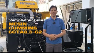 STARUP PATRACO GENSET ENGINE CUMMINS 6CTA83G2 [upl. by Lemaceon]