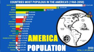 COUNTRIES MOST POPULOUS IN THE AMERICAS [upl. by Midge741]