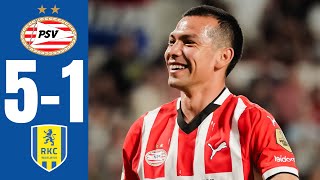 PSV  RKC Waalwijk  51  SAMENVATTING  Eredivisie 20242025 [upl. by Amalia]