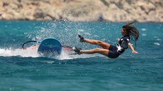 Windsurfing Freestyle 2022 at 14 years  epic touch downs [upl. by Gnahc]