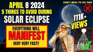 ✅ Avoid These 5 Things During amp After Total Solar Eclipse [upl. by Nyrad]