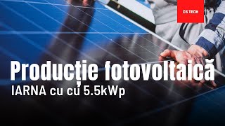 Cat produce un sistem fotovoltaic pe zi IARNA cu o putere instalată a panourilor de 5500W [upl. by Kehr]