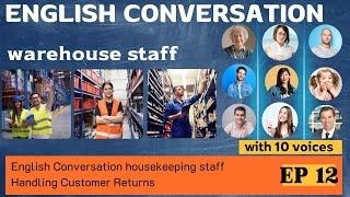 English Conversation housekeeping staff Handling Customer Returns [upl. by Philemon79]