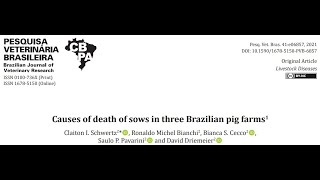 podcast 11B quotCauses Of Death Of Sows In Three Brazilian Pig Farmsquot 755 [upl. by Nitneuq]