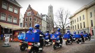 Dominos Pizza en gemeente Utrecht rijden elektrisch [upl. by Yonita]