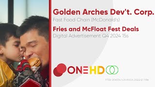 McDonalds App Fries and McFloat Fest Deals Digital Ad Q4 2024 15s Philippines HDST [upl. by Nalorac]