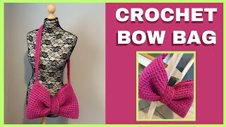 Stepbystep Crochet Bow Bag Tutorial For Beginners  Join The Crochet Along [upl. by Ahsataj565]