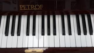 The G flat Major Scale  Piano  One Octave [upl. by Burty]