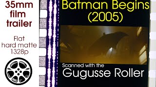 Batman Begins 2005 35mm film trailer flat hard matte 1328p [upl. by Damalus837]