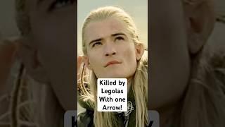 Legolas Best Kill Didnt Appear In The Movies shorts tolkien middleearth elves [upl. by Brittani]