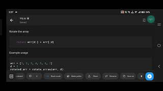 Python Program for Array Rotation Rotate Array by N Positions [upl. by Ahseret258]