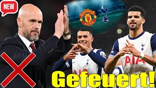 Tottenham Hotspur siegt mit Timo Werner in Old Trafford Erik ten Hag wird sofort gefeuert [upl. by Hortensa]