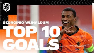 Georginio Wijnaldum  Top 10 goals in Oranje 🔥 [upl. by Rubens302]