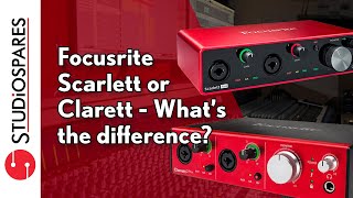 Focusrite Scarlett or Clarett and whats the difference [upl. by Dario]