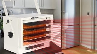 VENTISOL 5000W Garage Heater 240V Electirc Hardwired Fan Review Helps Remove the Chill [upl. by Euqirdor680]