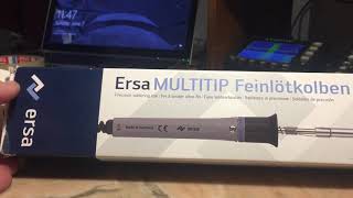 Ersa Multitip C25 25W soldering iron Unboxing [upl. by Anod]