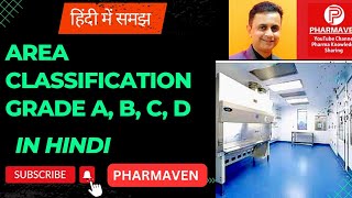 What is Grade A B C D What is Area Clarification हिंदी में aseptic quality PHARMAVEN gmp [upl. by Lohman]